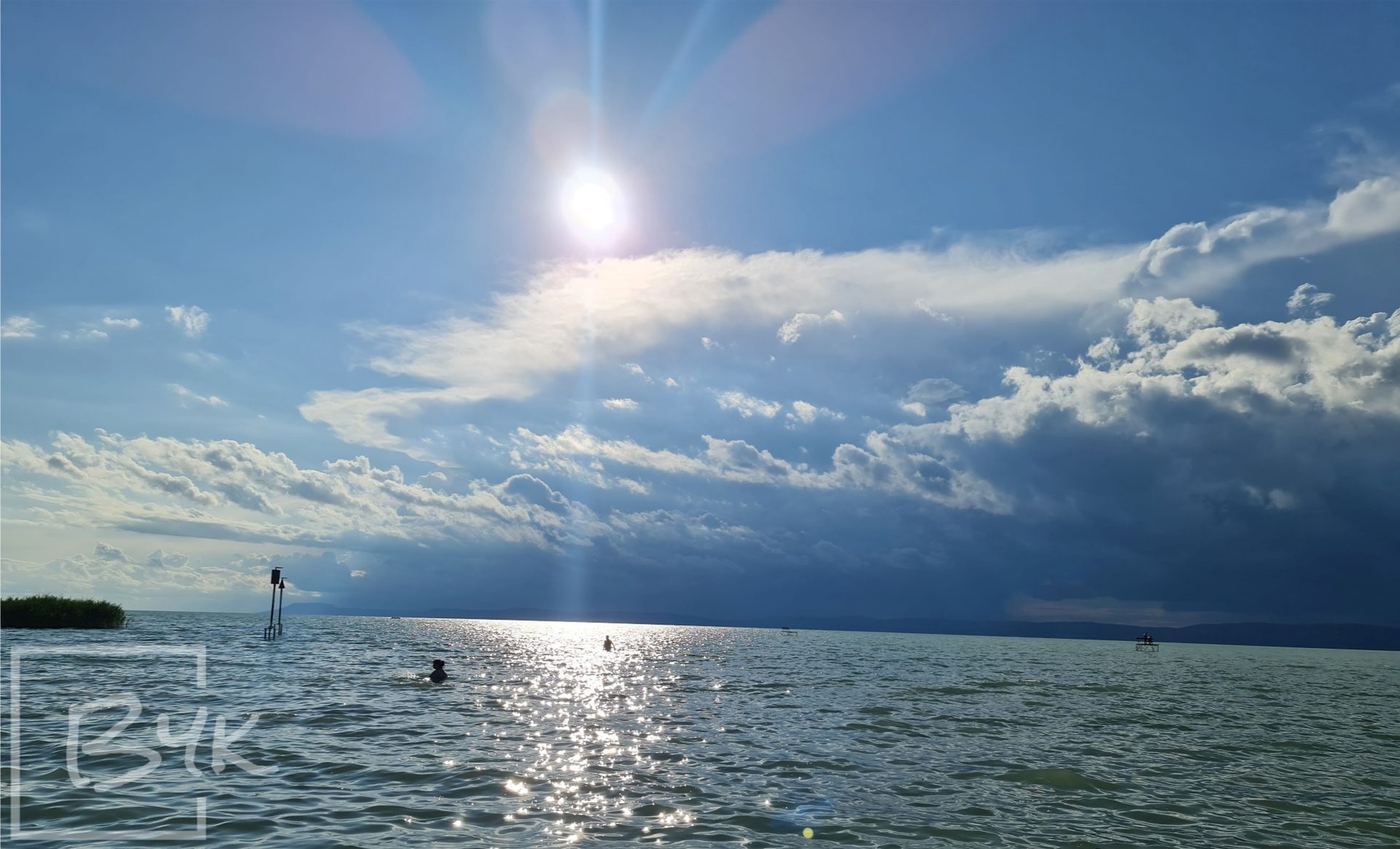 Summer storm approaching Lake Balaton